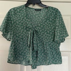 Shein Floral Crop Top